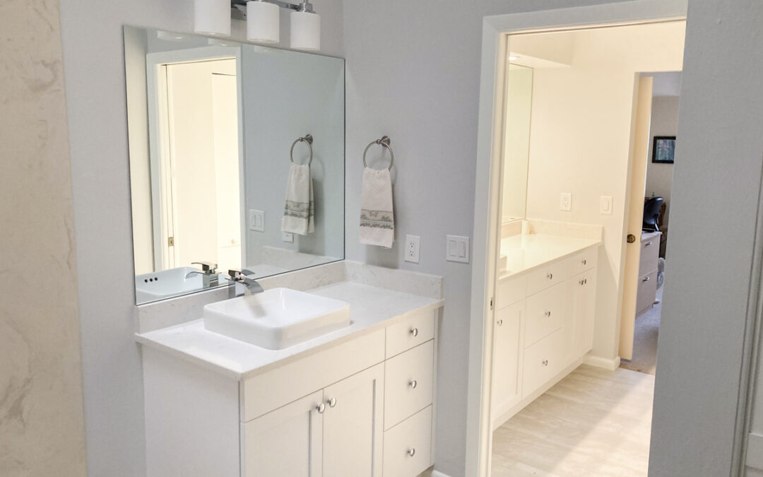 Custom renovated bathroom vanities