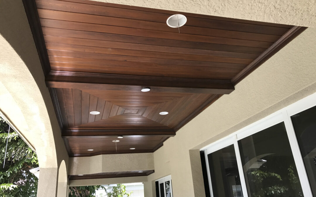 Custom outdoor patio ceiling